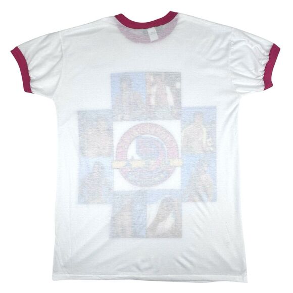 Vintage 90s Chippendales Stripper Sleep Shirt Pink Ringer Tee Single Stitch USA - Picture 2 of 16